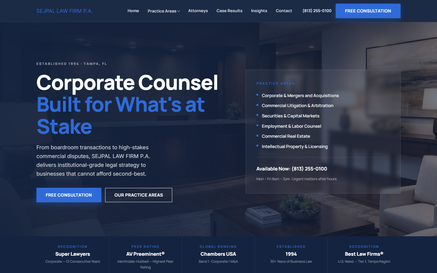 SEJPAL LAW FIRM P.A.